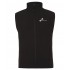 Mens Layer Softshell Vest (Black) with white logo